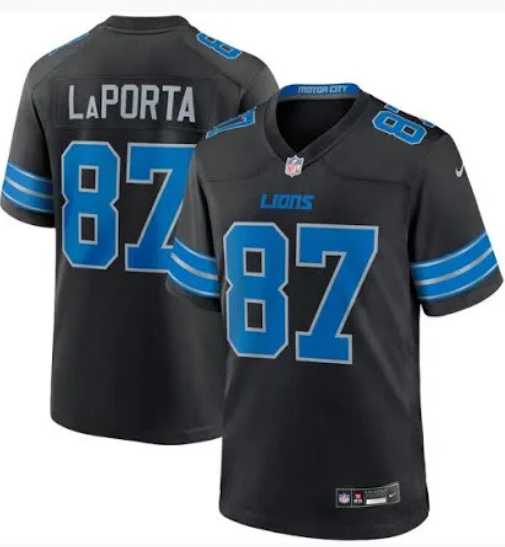 Men & Women & Youth Detroit Lions #87 Sam Laporta Limited Black 2024 Vapor Stitched Jersey->houston texans->NFL Jersey